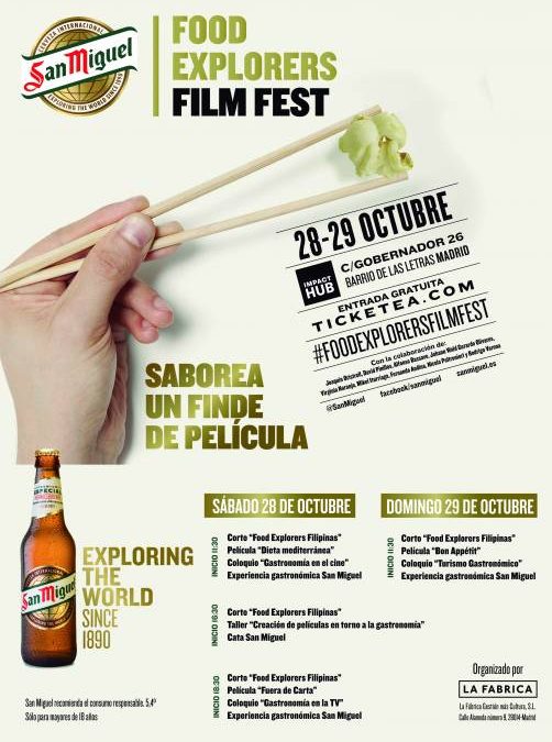 FOOD EXPLORERS FILM FEST by SAN MIGUEL. Cine y gastronomía en una armonía plena
